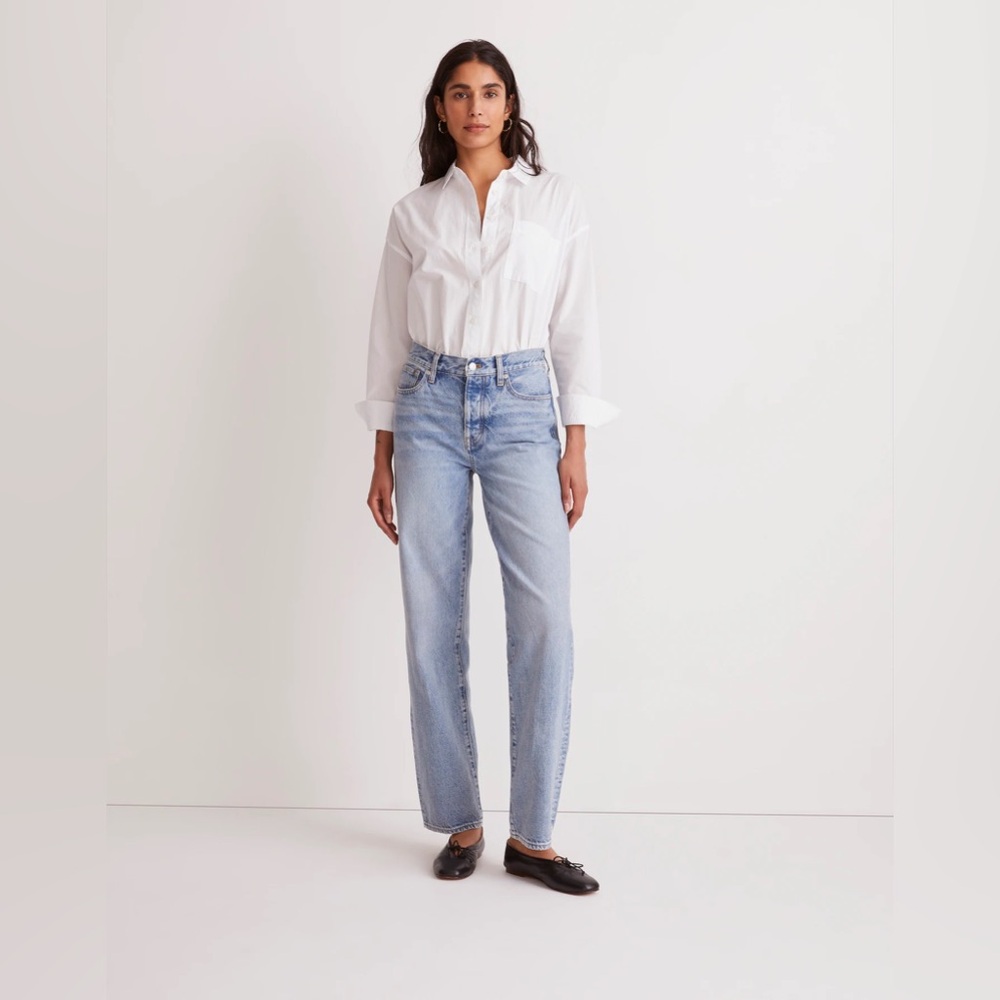 Madewell Low-Slung Straight jeans a in Olvera wash